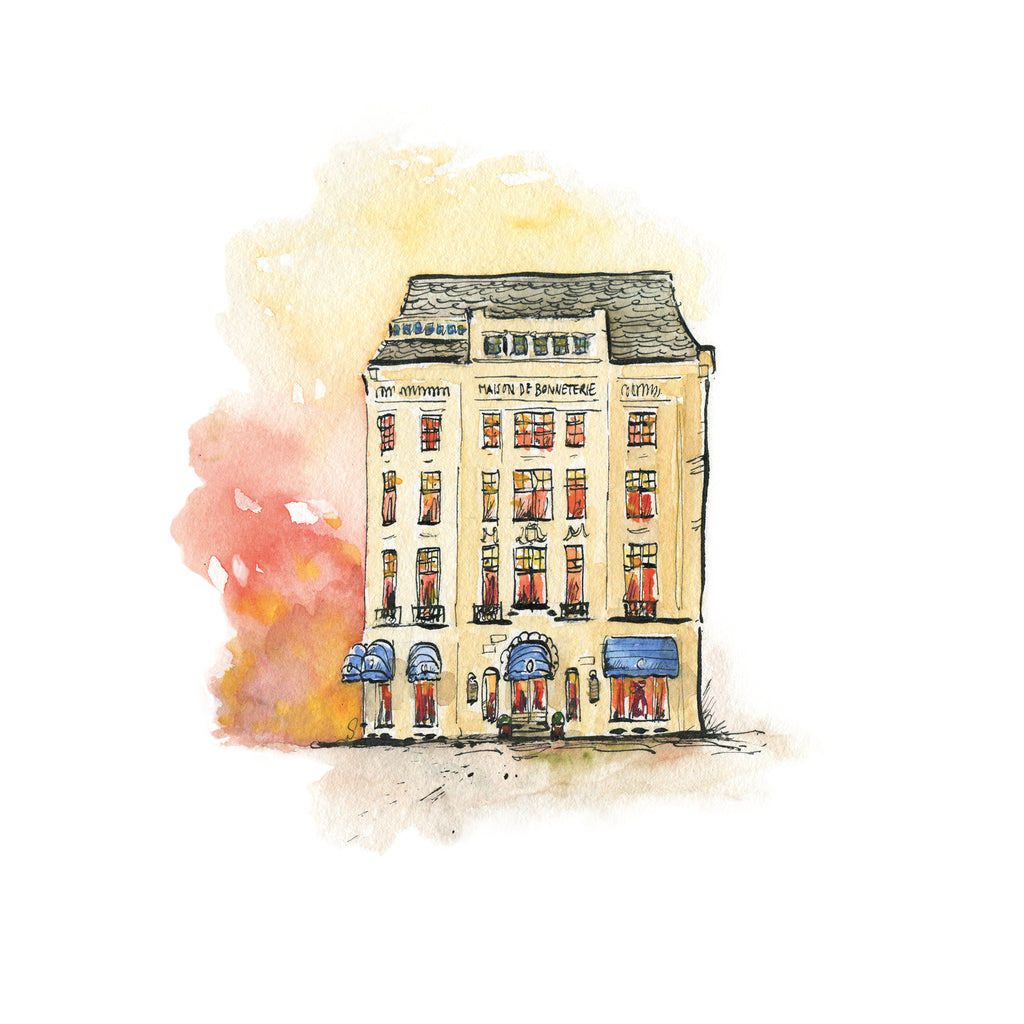 Kunstafdruk Maison De Bonneterie Den Haag