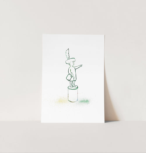 Art-print Haagse Jantje