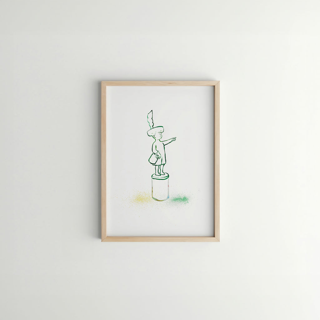 Art-print Haagse Jantje